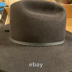 Resistol Beaver Cowboy Western Hat. Color Black. Style Cattleman Long Oval 4