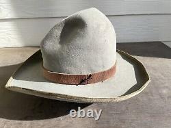 Resistol Beaver Vintage Rugged Cowboy Hat 7 1/8 Tom Mix Yellowstone 1883 Gus