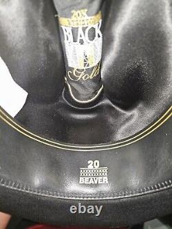 Resistol Black Gold 20X Beaver Felt Self Conforming Long Oval Cowboy Hat 6 3/4