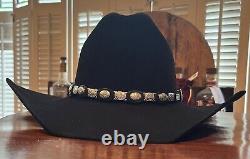 Resistol Black Gold 20x Beaver Fur Cowboy Western Hat, Size 6 3/4 With 4 In Brim