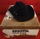Resistol Black Western Cowboy Hat 7 1/4 5 Xxxxx Beaver Felt With Original Box