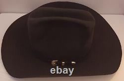 Resistol Black Western Cowboy Hat 7 1/4 5 xxxxx Beaver Felt with Original Box