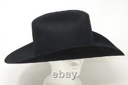 Resistol City Limits 07 Black 4X Beaver Cowboy Hat 4 Brim Sz 7 5/8 Conforming