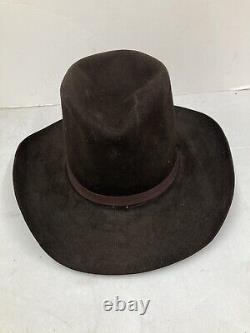 Resistol Cordova 3X XXX Beaver Self Conforming Cowboy Hat 6 7/8 Dark Brown