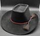 Resistol Cowboy Hat 7 1/2 Black Felt 4xxxx Beaver Quicksilver With Box Texas Usa