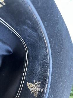 Resistol Cowboy Hat Beaver 4X Beaver Black Tassel USA Blue Ridge RARE Long Oval