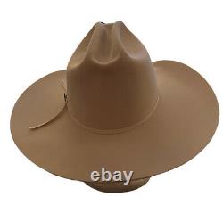 Resistol Cowboy Hat Cattleman 5X Beaver 6 7/8 White Self Conforming Long Oval