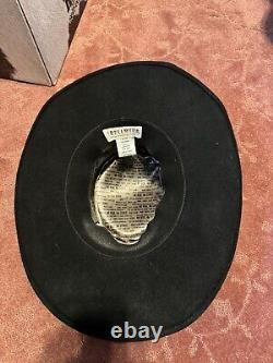 Resistol Cowboy Western Hat Sz 7 1/8 Black