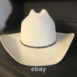 Resistol Cream Cowboy Hat Western 4X Beaver Size 7 1/8 George Strait