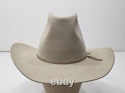 Resistol Dobbs West Cowboy Hat Western Rodeo 10X Beaver Felt Tan 6 3/4 Vintage