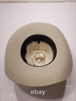 Resistol Dobbs West Cowboy Hat Western Rodeo 10X Beaver Felt Tan 6 3/4 Vintage