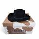 Resistol Hat Size 7 3/4 Black 3x Beaver Fur Felt Cowboy Western Xxx Genuine