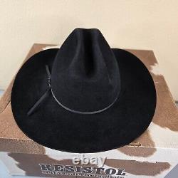 Resistol Hat Size 7 3/4 Black 3X Beaver Fur Felt Cowboy Western XXX Genuine