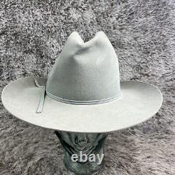 Resistol Laloo 4X XXXX Beaver Size 7 1/4 Gray A4103 Western Cowboy Hat READ