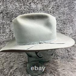 Resistol Laloo 4X XXXX Beaver Size 7 1/4 Gray A4103 Western Cowboy Hat READ