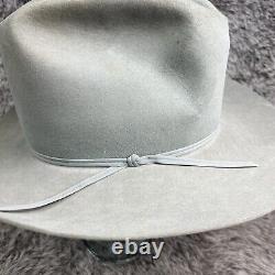 Resistol Laloo 4X XXXX Beaver Size 7 1/4 Gray A4103 Western Cowboy Hat READ