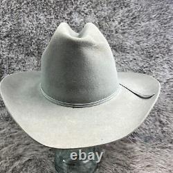 Resistol Laloo 4X XXXX Beaver Size 7 1/4 Gray A4103 Western Cowboy Hat READ