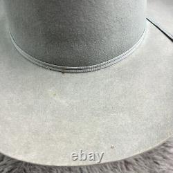 Resistol Laloo 4X XXXX Beaver Size 7 1/4 Gray A4103 Western Cowboy Hat READ