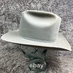 Resistol Laloo 4X XXXX Beaver Size 7 1/4 Gray A4103 Western Cowboy Hat READ