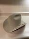 Resistol Men's Cowboy Hat Sz7-5/8 Bge/wht/slvr Diamond Horseshoe