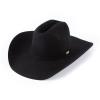 Resistol Men's George Strait Ranch Road Black Felt Hat Rfrnrd-rb4207