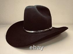 Resistol Quicksilver Black Cowboy Hat 7 3/8 Western 4× Beaver Felt Western Hat