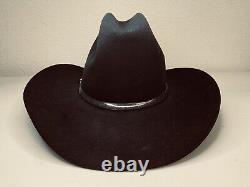 Resistol Quicksilver Black Cowboy Hat 7 3/8 Western 4× Beaver Felt Western Hat