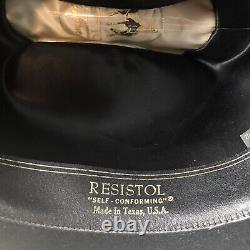 Resistol Quicksilver Cowboy Hat 4X Beaver 7 1/2 L Oval Black Western Thunderbird