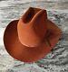 Resistol Rust Brown 3x Beaver Self Conforming Cowboy Hat 7 1/8 Vintage Rare