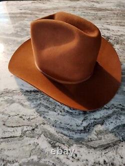 Resistol Rust Brown 3X Beaver Self Conforming Cowboy Hat 7 1/8 Vintage RARE