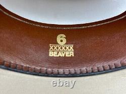 Resistol Sean Ryon 6X Beaver Cowboy Hat Size 7 Long Oval Color Buckskin