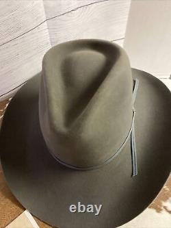Resistol Self Conforming 4X Beaver Long Oval Size 7 Grey Cowboy Hat Vintage