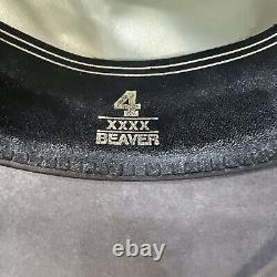 Resistol Self Conforming 4XXXX Beaver Size 7 1/4 Grey AA312 Tycoon Western Hat