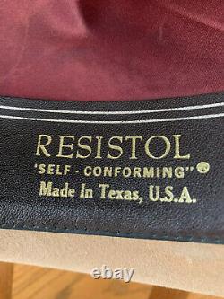 Resistol Self Conforming 4XXXX Beaver Size 7 3/8 Made in Texas, U. S. A
