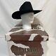 Resistol Self Conforming 5x Beaver Rough Stock Size 6 7/8 Black Cowboy Hat Box