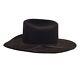 Resistol Self Conforming 5x Beaver Rough Stock Size 7 1/2 Black Cowboy Hat