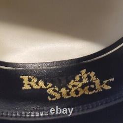 Resistol Self Conforming 5X Beaver Rough Stock Size 7 1/2 Black Cowboy Hat