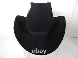 Resistol Self Conforming XXX Beaver Western Cowboy Hat, Black Size 6 5/8