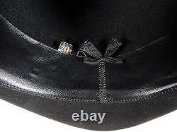 Resistol Self Conforming XXX Beaver Western Cowboy Hat, Black Size 6 5/8