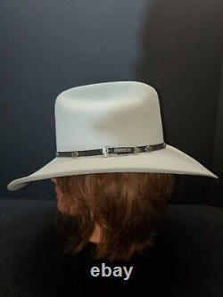Resistol Signature Cowboy Western Hat 4X Beaver Felt Sz 6 3/4 Silver Belly 171