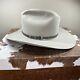 Resistol Silver Gray 20x Beaver Felt Las Vegas Cowboy Hat 7 1/8 Self Conforming