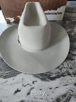 Resistol Silverbelly Hi Sierra Cowboy Western Hat 4X Beaver 7 1/8 VTG -SHARP