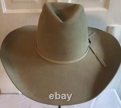 Resistol Silverbelly Vtg Long Oval Cowboy Hat 6 3/4 Beaver 4X Texas USA Western