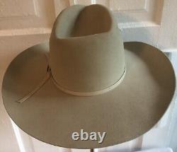 Resistol Silverbelly Vtg Long Oval Cowboy Hat 6 3/4 Beaver 4X Texas USA Western