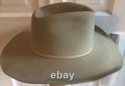 Resistol Silverbelly Vtg Long Oval Cowboy Hat 6 3/4 Beaver 4X Texas USA Western