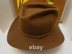 Resistol Stagecoach Self-Conforming Beaver Cowboy Hat, 6 7/8, Mink New in Box