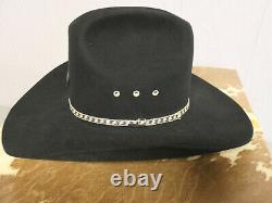 Resistol Texas USA MADE Black Western Cowboy Hat 7 4 XXXX BEAVER
