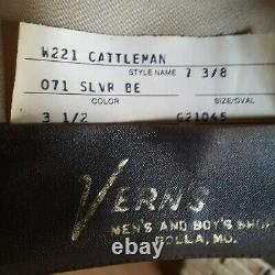 Resistol Vintage Cattleman Hat XXX Beaver Self Conformable Western 7 3/8