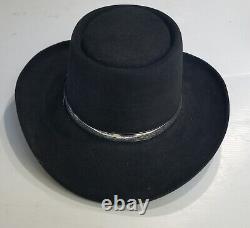 Resistol Western 4X BEAVER XXXX H43C2 Casino Hat 007 BLACK SIZE/OVAL 6 7/8 L