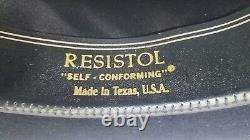 Resistol Western 4X BEAVER XXXX H43C2 Casino Hat 007 BLACK SIZE/OVAL 6 7/8 L